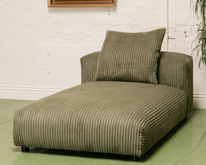 Bailey Day Bed in Green Corduroy