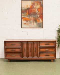 Walnut Mid Century Dresser