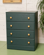 Load image into Gallery viewer, Forest Dark Green Highboy Chest of Drawers
