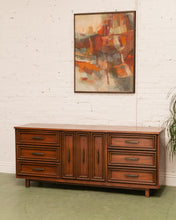 Load image into Gallery viewer, Walnut Mid Century Dresser
