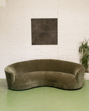 Load image into Gallery viewer, Aria 1 Piece Curved Sofa in Amici Moss
