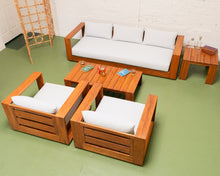 Load image into Gallery viewer, Modern 5 Piece Outdoor Lounge Set
