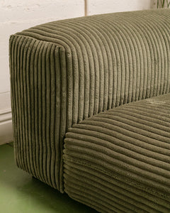 Bailey Day Bed in Green Corduroy