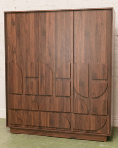 Brutalist Modern Armoire