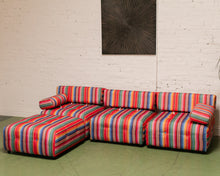 Load image into Gallery viewer, Striped Low Profile Modular Sofa
