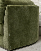 Load image into Gallery viewer, Prima Chaise and Bumper Olive Green Sofa
