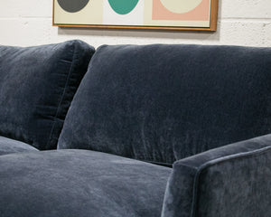 Michonne Sectional Sofa in Amici Indigo