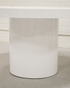 Clara Round White Glossy Table