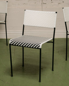 Black and White 5 Piece Patio Set