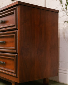 Walnut Mid Century Dresser