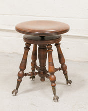 Load image into Gallery viewer, Spindle Stool Antique Chair
