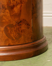 Load image into Gallery viewer, Vintage Art Deco Drum Side Table with Storage
