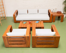 Load image into Gallery viewer, Modern 5 Piece Outdoor Lounge Set
