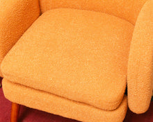 Load image into Gallery viewer, Nubby Orange Armchair
