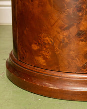 Load image into Gallery viewer, Vintage Art Deco Drum Side Table with Storage
