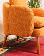 Load image into Gallery viewer, Nubby Orange Armchair
