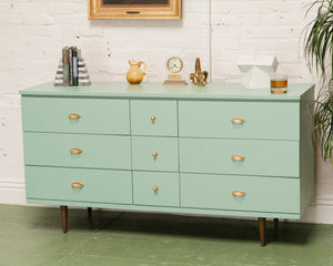 Aqua 9 Drawers Dresser