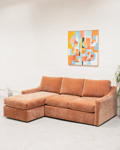 Hauser Sectional Sofa in Amici Ginger