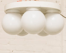 Load image into Gallery viewer, Mod White 1960’s Flushmount Lamp
