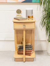 Load image into Gallery viewer, Tall Vintage Oak Nightstand
