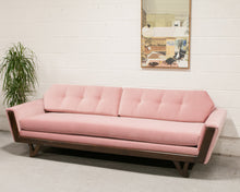 Load image into Gallery viewer, Pink Desmond Walnut Framed Sofa 80”
