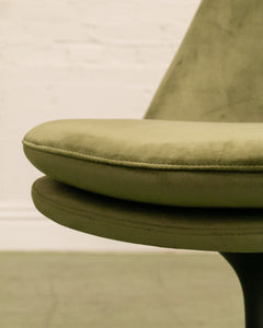 Olive Green Daisy Chair with Black Base