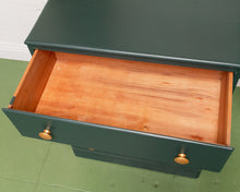 Load image into Gallery viewer, Forest Dark Green Highboy Chest of Drawers
