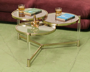 Multi Circle Gold Table