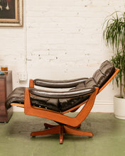 Load image into Gallery viewer, Lied Mobler Leather Reclining Lounge Chair and Ottoman
