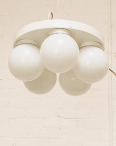 Mod White 1960’s Flushmount Lamp