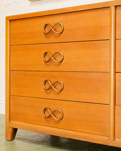 Vintage Dresser with Infinity Drawer Knobs