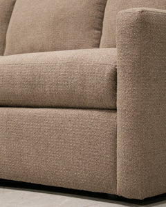 Hauser Sectional Sofa in Tildan Saddle