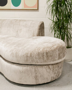 Madeline Sofa in Continuum  Blur