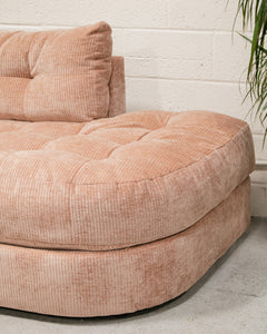 Prima Bumper Chaise in Belmont Rose