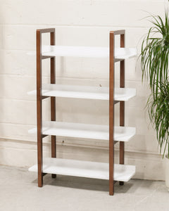 White and Espresso Shelf