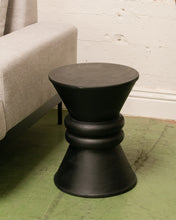 Load image into Gallery viewer, Modern Black Ebonized Drink/Side Table
