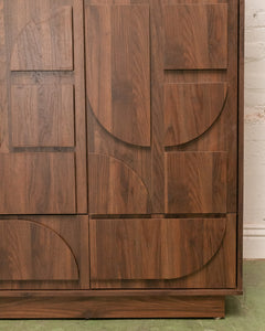 Brutalist Modern Armoire