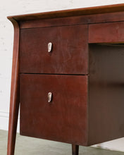 Load image into Gallery viewer, Leather Top Drexel Desk
