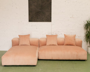 Bailey Sofa in Blush Corduroy