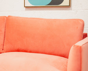 Michonne Sofa in Coral Pink