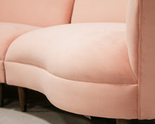 Load image into Gallery viewer, Aria 3 Piece Curved Sofa in Royale Blush
