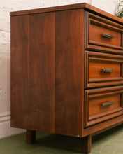 Load image into Gallery viewer, Walnut Mid Century Dresser
