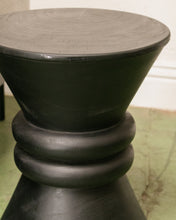 Load image into Gallery viewer, Modern Black Ebonized Drink/Side Table
