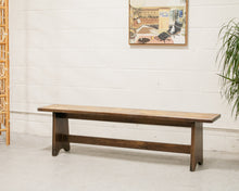 Load image into Gallery viewer, Vintage Solid Wood Bench
