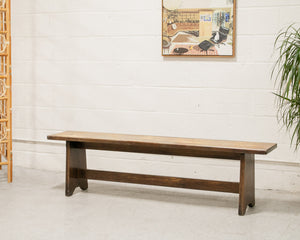 Vintage Solid Wood Bench