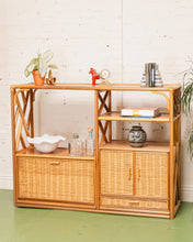 Load image into Gallery viewer, Bamboo Vintage Shelf Etagere
