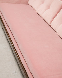 Pink Desmond Walnut Framed Sofa 80”