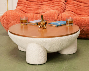 White Round Coffee Table