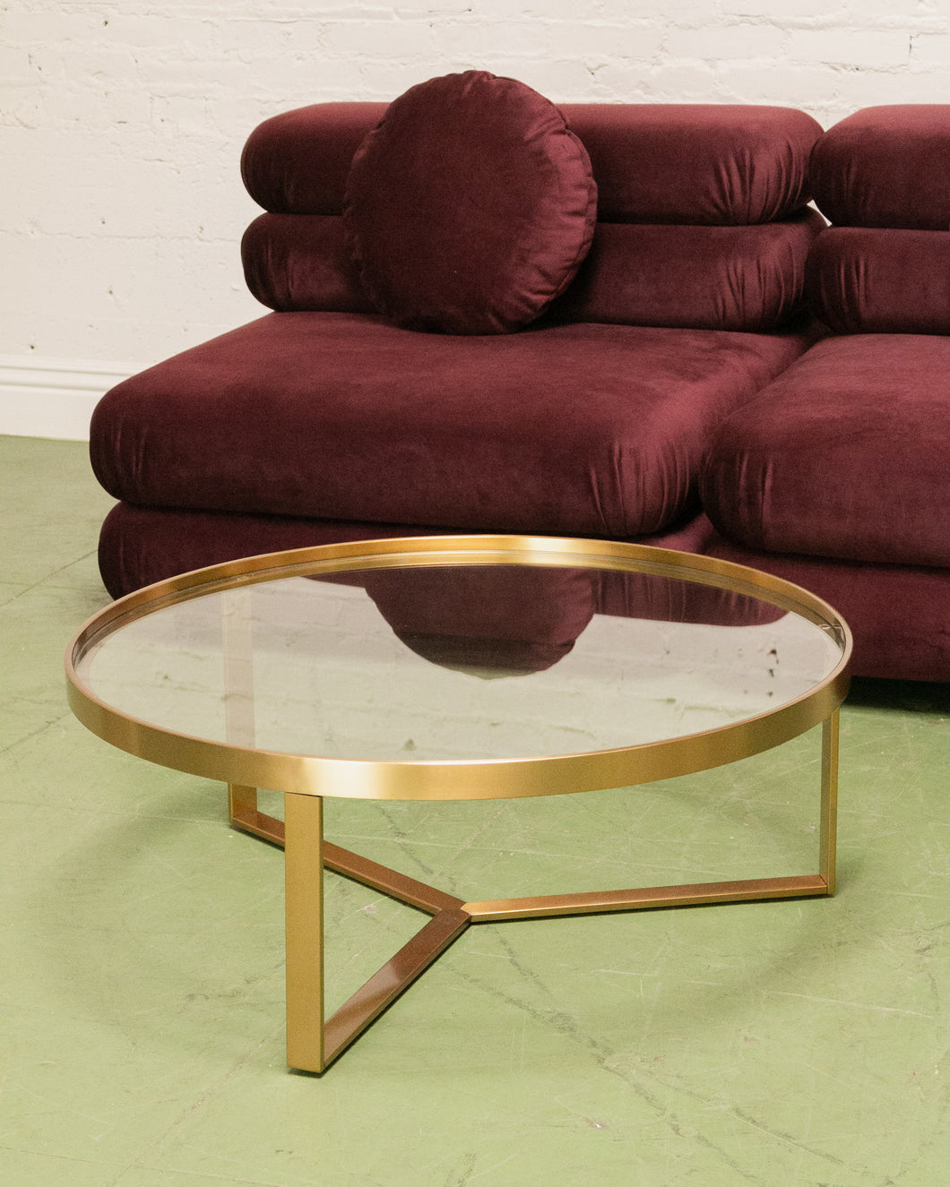 Gold Round Coffee Table