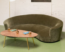 Load image into Gallery viewer, Aria 1 Piece Curved Sofa in Amici Moss
